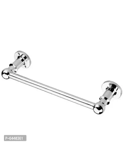 TARZAN TOWEL ROD/TOWEL HOLDER/TOWEL STAND/TOWEL HANGER/TOWEL RACK/TOWEL BAR/TOWEL RING (CHROME FINISHED) 24 INCHES (2 FEET) silver Towel Holder  (White Metal, Stainless Steel)-thumb0