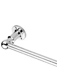 TARZAN TOWEL ROD/TOWEL HOLDER/TOWEL STAND/TOWEL HANGER/TOWEL RACK/TOWEL BAR/TOWEL RING (CHROME FINISHED) 24 INCHES (2 FEET) silver Towel Holder  (White Metal, Stainless Steel)-thumb1