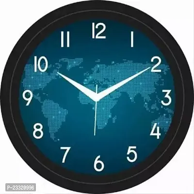 Stylish Plastic Analog Wall Clock-thumb0