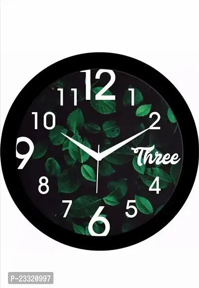 Stylish Plastic Analog Wall Clock-thumb0