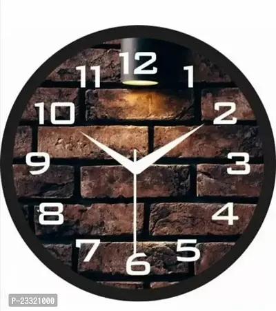 Stylish Plastic Analog Wall Clock-thumb0