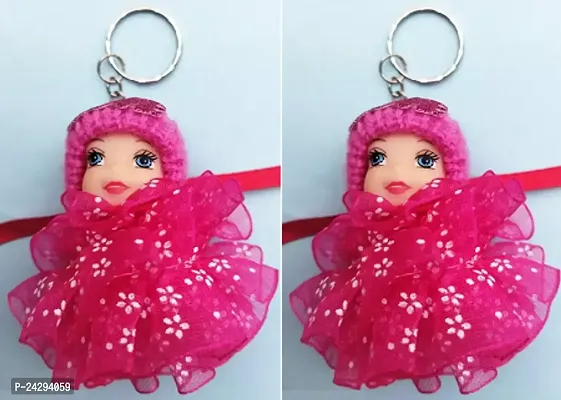 Cute 3D Attractive Baby Doll Keychain For Boys And Girls(Pack Of 2)