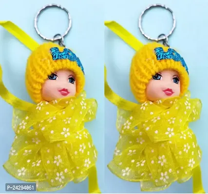 Cute 3D Attractive Baby Doll Keychain For Boys And Girls(Pack Of 2)-thumb0