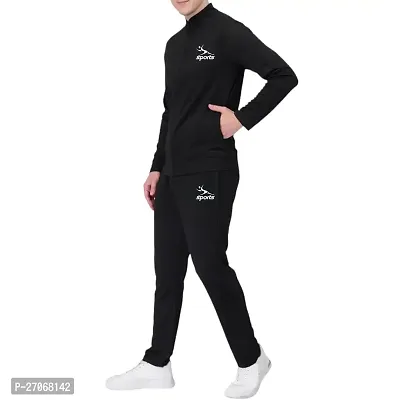 Men casual running Black sports wear gym yoga workout tracksuit for Men and Boys-thumb0