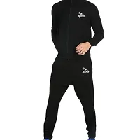 Men casual running Black sports wear gym yoga workout tracksuit for Men and Boys-thumb1