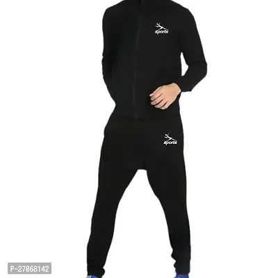 Men casual running Black sports wear gym yoga workout tracksuit for Men and Boys-thumb2