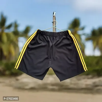 Classic Polyester Solid Shorts For Men-thumb0