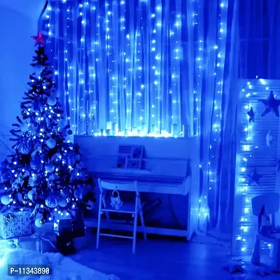 Sprqcart 12 Meter 40 Led Copper Wire Waterproof Pixel LED String Fairy Rice Lights for Diwali Christmas Home Outdoor Decoration (Blue) (Pack of 1)-thumb4