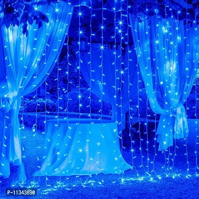 Sprqcart 12 Meter 40 Led Copper Wire Waterproof Pixel LED String Fairy Rice Lights for Diwali Christmas Home Outdoor Decoration (Blue) (Pack of 1)-thumb0