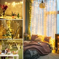 Sprqcart 12 Meter 40 Led Dhoom Lights Waterproof LED Decorative String Fairy Rice Lights for Indoor and Outdoor Decoration Lights, Festival, Party, Wedding, Garden (Warm White, Pack of 2)-thumb3