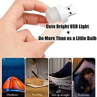 Sprqcart USB Night Light Mini LED White LED Compact Small Night Lights for Kids Baby Adults Bedroom Bathroom Nursery Hallway Kitchen,Outdoor USB Light Bulb (White, Pack of 4)-thumb4