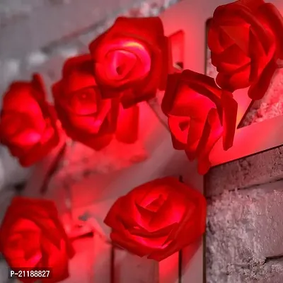 SPRQCART Rose Red 14 Led String Lights For Home Decoration