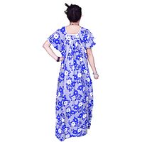 Women's Cotton Printed Maxi Night Gown-thumb1