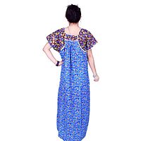 Women's Cotton Printed Maxi Night Gown-thumb1