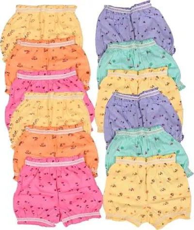 CASTLEY Kids Baby Boys  Baby Girls Cotton Bay Bloomer/ shorty/ panty (Pack of 12)