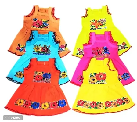 Multicolor Cotton Dress Pack of 6-thumb0