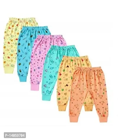 Cotton Pyjama Pants with All Over Print for Boys and Girls (Multicolor Designs)(Regular Fit)(Pack of 6)