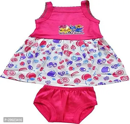 Trendy Multicoloured Cotton Frock and Short Set for Baby Girls Combo of 5-thumb2