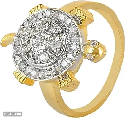 Gold-Tone Baguette CZ Ring - Size 7 | GUESS