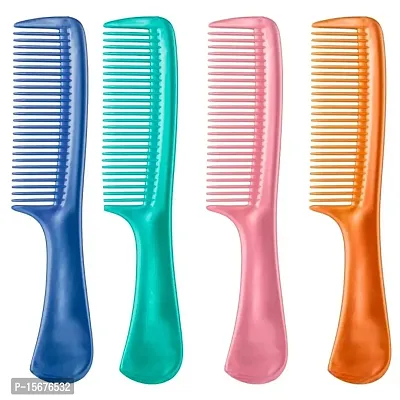 FYNX Grooming Handle Hair Combs for Men and Women,4pcs Pack of -1 (Multicolored) (Color may vary, As per stock)