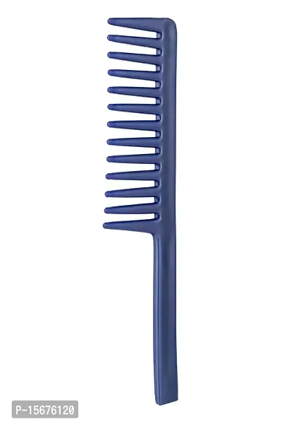 FYNX Shampoo Comb With Wide Teeth Shower Comb For Curly Wavy Messy Hair Unisex Detangling Comb for Men and Women. Pack of 1-BLUE (Color may vary, As per stock)-thumb3