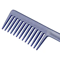 FYNX Shampoo Comb With Wide Teeth Shower Comb For Curly Wavy Messy Hair Unisex Detangling Comb for Men and Women. Pack of 1-BLUE (Color may vary, As per stock)-thumb1