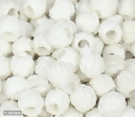 FYNX 10 mm Plastic ( White ) Rose Beads for Macrame , Jewelry Making, Bracelets, Necklaces, Home D?cor and All DIY Crafts Projects (Approx : 230 Pcs)