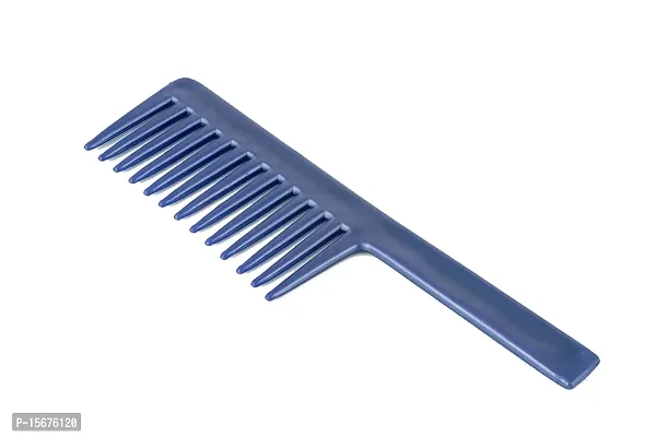 FYNX Shampoo Comb With Wide Teeth Shower Comb For Curly Wavy Messy Hair Unisex Detangling Comb for Men and Women. Pack of 1-BLUE (Color may vary, As per stock)-thumb5