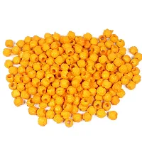 FYNX 10 mm Plastic ( Mustard Yellow ) Rose Beads for Macrame , Jewelry Making, Bracelets, Necklaces, Home D?cor and All DIY Crafts Projects (Approx : 115 Pcs)-thumb2