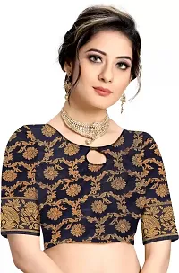 Stylish Cotton Silk Jacquard Saree with Blouse piece-thumb4