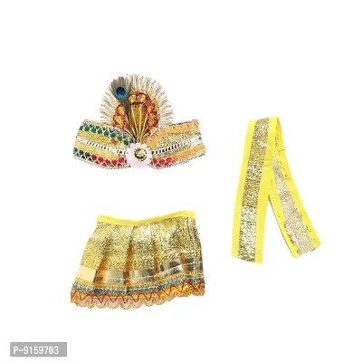 RealCraft; INSPIRING LIFES Dress Set for Shree Jagannath, Balabhadra, Subhadra, 15 Inch Idol Set-thumb0