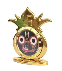 RealCraft; INSPIRING LIFES Golden Metallic Dashboard Idol of Lord Jagannath for Car / Office Desk / Study Table-thumb1