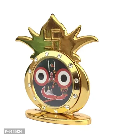RealCraft; INSPIRING LIFES Golden Metallic Dashboard Idol of Lord Jagannath for Car / Office Desk / Study Table-thumb2