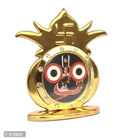 RealCraft; INSPIRING LIFES Golden Metallic Dashboard Idol of Lord Jagannath for Car / Office Desk / Study Table-thumb4