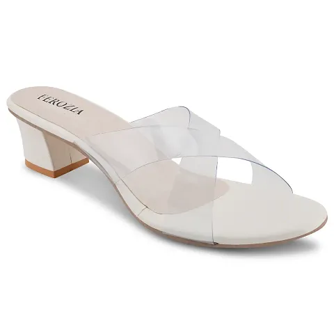 Stylish Fancy Patent Leather Heel Sandal For Women