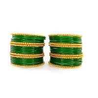 SBS Plain Glass Bangles  Beads bangle set of 03 dozen bangles(Karwachauth,Baby shower,Festival  Wedding Occcassions) for women and girls-thumb2
