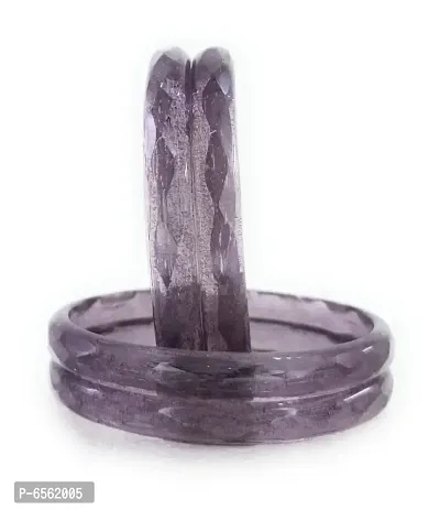 Diamond Pattern Crystal Glass Bangles set of 04 bangles for women and girls