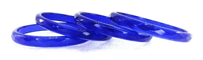 Diamond Pattern Crystal Glass Bangles set of 04 bangles for women and girls-thumb1