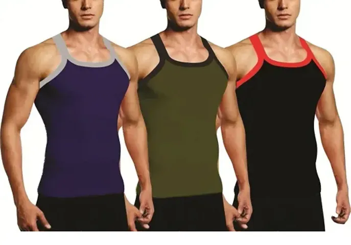 Fancy Gym Vest For Men Pack Of 3