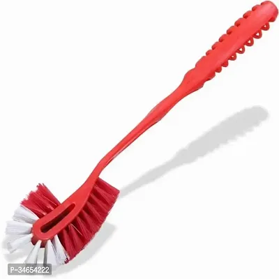 Long Handle Bristles Plastic Toilet Cleaning Bathroom Brush With Holder