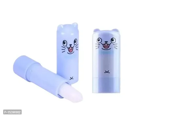 New Cute Cartoon Lip Balm Helps in Moisturizing and Hydrating Lips pack of two (Blue,DarkBlue)-thumb0