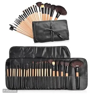 Professional Makeup Brushes Kit Wooden Handle 24 peace brush set All in one brush set-thumb0