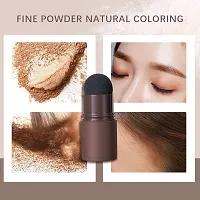 Hairline Powder Hair Shading Sponge Pen Hairline Shadow Powder Stick Quick Root Touch Up Waterproof Hair Root Concealer Paired With 3 Pairs Of Eyebrow Stamp Brown Hair Care Hair Mascaras Root Touch Ups-thumb1