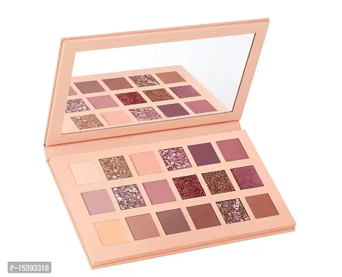 Nude Edition 18 Shades Eyeshadow Palette (Multicolour), Metallic, Shimmery, Satin  Matte Finish