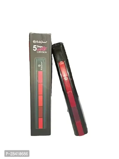 Hudaqueen 5 In 1 Steps Red Edition Matte Lipstick-thumb2
