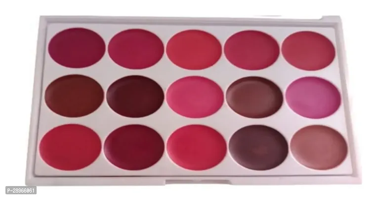 HudaQueen Lip Color Palette 15 Shades of Color (Pack of 1)-thumb4