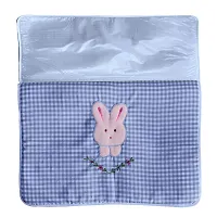 PIKIPOO PIKIPOO Soft Plastic and Cotton Waterproof Nappy Changing Mat Bedding, 0-6 Months (Multicolour) - Set of 3-thumb4