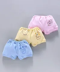 PIKIPOO Kids Vest Baniyan Cotton Inner wear with Baby Boy's & Girl's Panties Set for Summer Wear Toddler Newborn Gift Set Sando/Bloomers/Briefs/Drawers/Trunks/Panty (3 - 6 Months, Multicolor)-thumb1