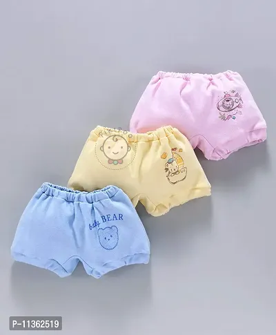 PIKIPOO Kids Vest Baniyan Cotton Inner wear with Baby Boy's & Girl's Panties Set for Summer Wear Toddler Newborn Gift Set Sando/Bloomers/Briefs/Drawers/Trunks/Panty (3 - 6 Months, Multicolor)-thumb2