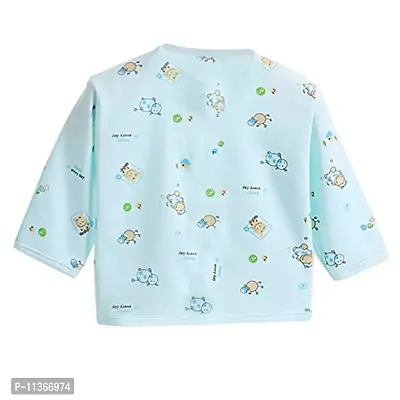 PIKIPOO New Born Baby Summer Wear Baby Clothes 5Pcs Sets 100% Cotton Baby Boys Girls Unisex Baby Cotton/Summer Suit Toddlers Infant Clothes First Gift for New Born Baby. (0-3 Months, Sky Blue)-thumb2